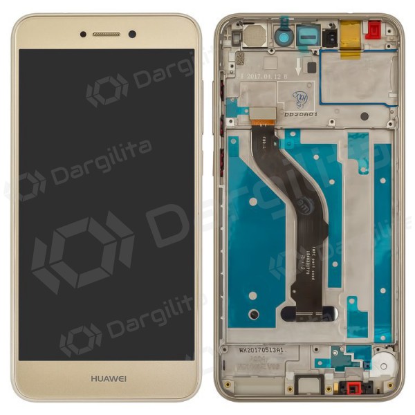 Huawei P8 Lite 2017 / P9 Lite 2017 / Honor 8 Lite ekranas (auksinis) (su rėmeliu) (naudotas grade B, originalus) Huawei P8 Lite 2017 / P9 Lite 2017 / Honor 8 Lite ekranas (auksinis) (su rėmeliu) (naudotas grade B, originalus)