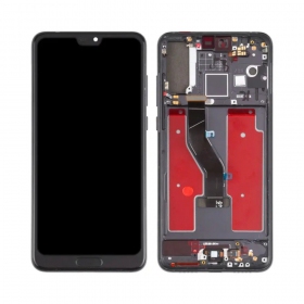 Huawei P20 PRO ekranas (juodas) (su rėmeliu) (OLED)