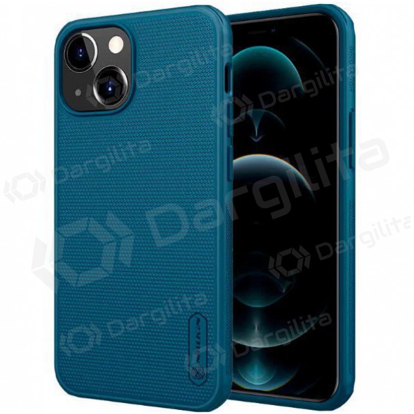 Apple iPhone 15 Pro dėklas „Nillkin Frosted Shield“ (mėlynas) Apple iPhone 15 Pro dėklas „Nillkin Frosted Shield“ (mėlynas)