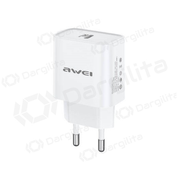 Telefono įkroviklis Awei PD61-EU 20 W USB-C baltas