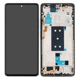 Xiaomi 11T 5G / 11T Pro 5G ekranas (juodas) (su rėmeliu) (originalus)