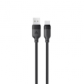 USB-C laidas Acefast C16-04 USB-A į USB-C 1.2 m 3A juodas