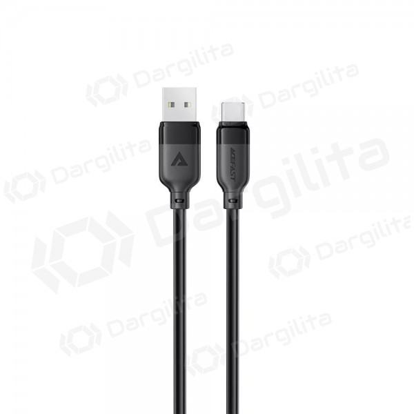 USB-C laidas Acefast C16-04 USB-A į USB-C 1.2 m 3A juodas