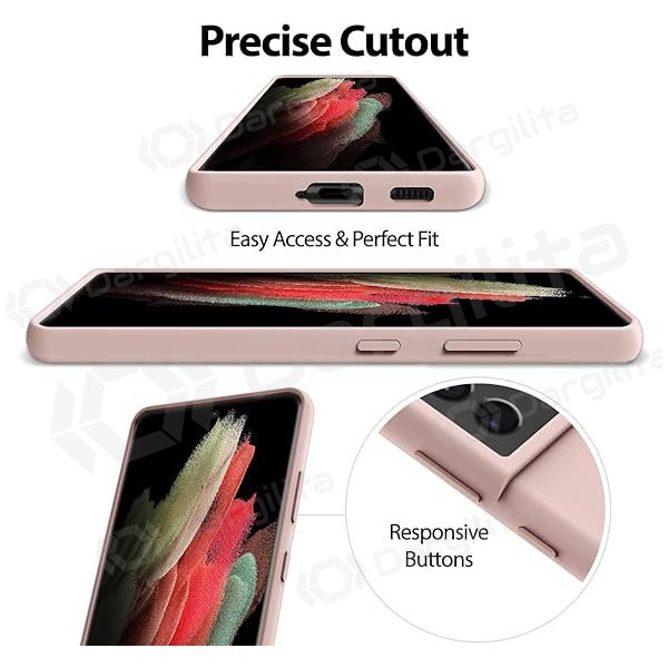 Samsung A346 Galaxy A34 5G dėklas Mercury Goospery "Silicone Case" (rožinio smėlio)