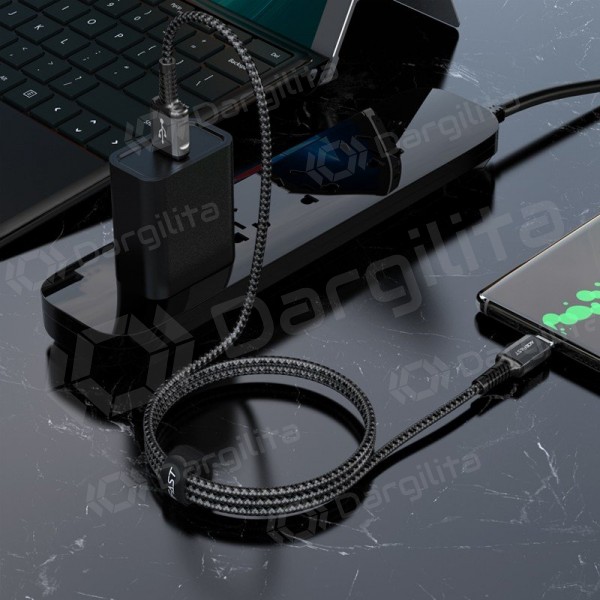USB-C laidas Acefast C1-04 USB-A į USB-C 1.2 m juodas