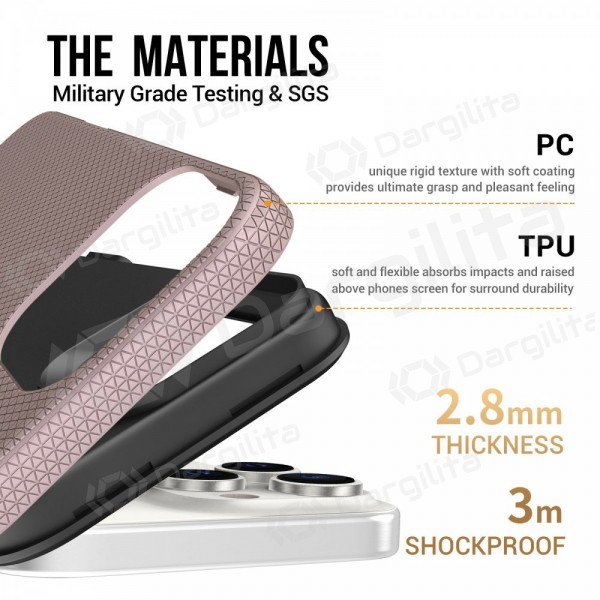 Apple iPhone 17 Pro Max dėklas „Perfectionists“ (rožinio aukso)