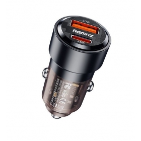 Automobilinis įkroviklis Remax RCC360 75 W USB-C + USB-A PD QC juodas