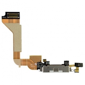 Apple iPhone 4 įkrovimo lizdo lanksčioji jungtis (balta)