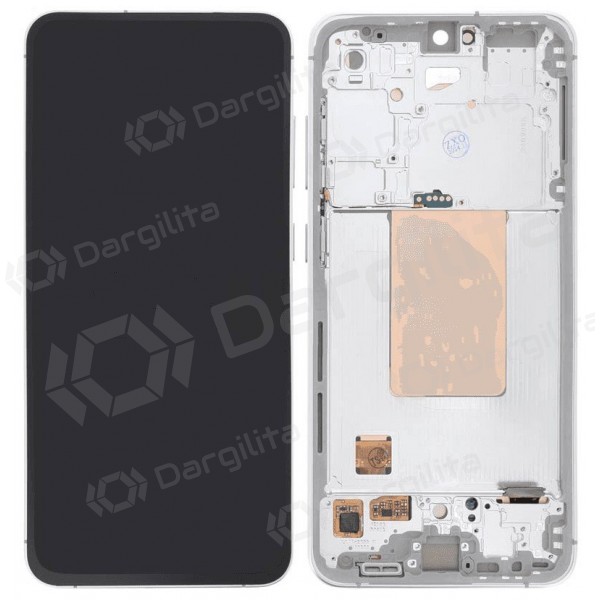 Samsung Galaxy S24 FE ekranas (sidabrinis) (su rėmeliu) (Premium)
