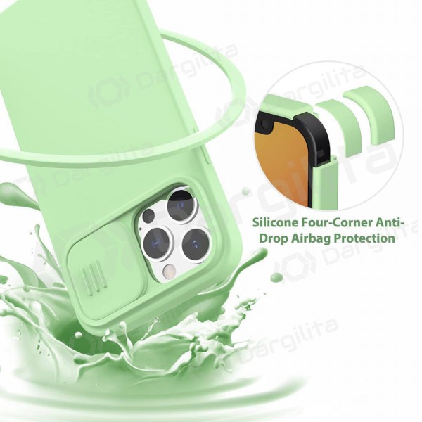 Apple iPhone 15 dėklas „Nillkin Silicone“ (šviesiai žalias) Apple iPhone 15 dėklas „Nillkin Silicone“ (šviesiai žalias)