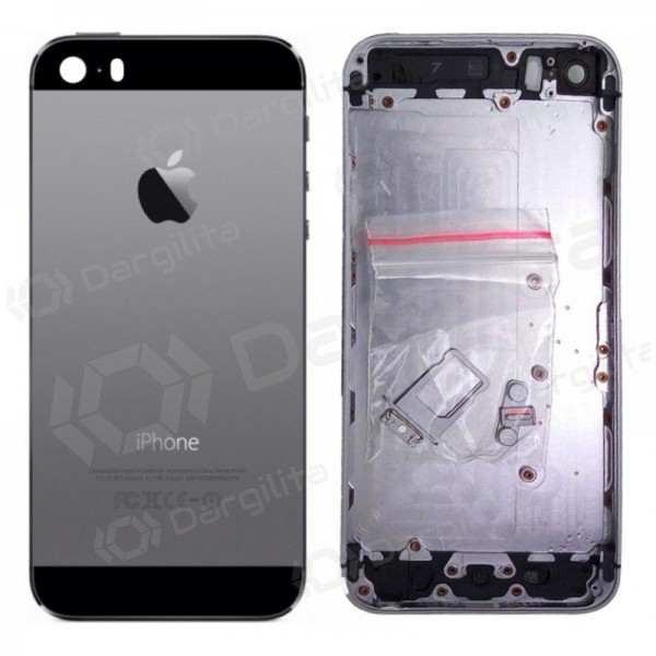 Apple iPhone 5S galinis baterijos dangtelis pilkas (space grey)