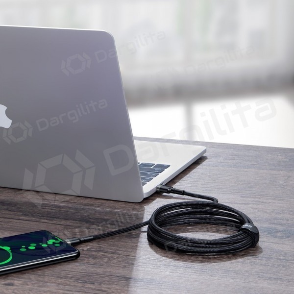 USB-C laidas Baseus Cafule CATKLF-ALG1 USB-C į USB-C 2 m 100 W juodas