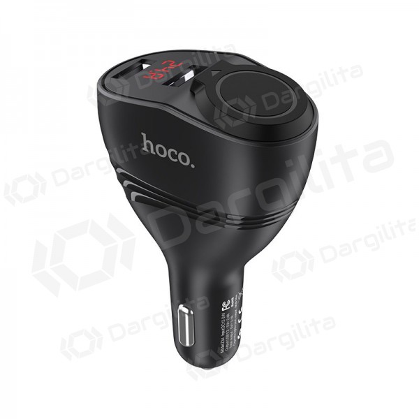 Įkroviklis automobilinis Hoco Z34 x 2 USB (3.1A) (juodas)