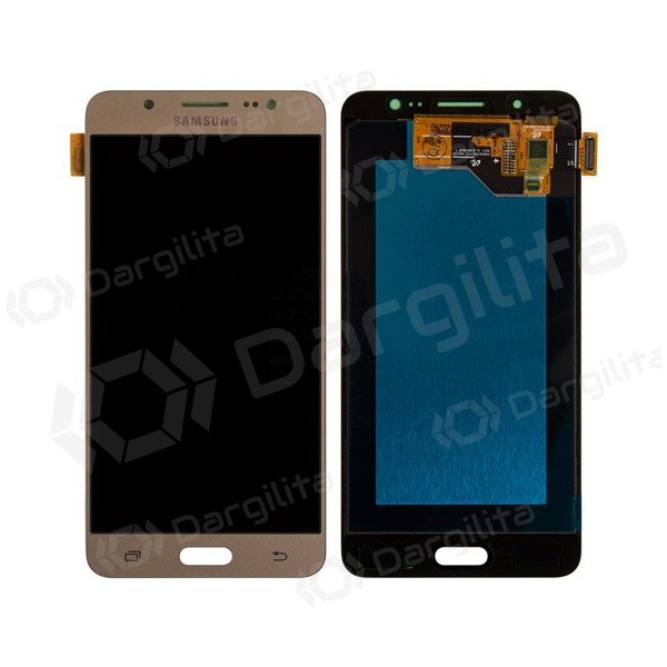 Samsung J510F Galaxy J5 (2016) LCD ekranas su liečiamu stikliuku (TFT version) (auksinis) (aukšta kokybė)