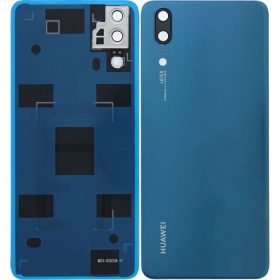 Huawei P20 galinis baterijos dangtelis (mėlynas) (naudotas grade A, originalus)