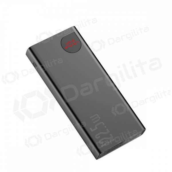 Išorinė baterija Power Bank Baseus Adaman 22.5W 20000mAh + Type-C 0.3m juoda PPAD070101