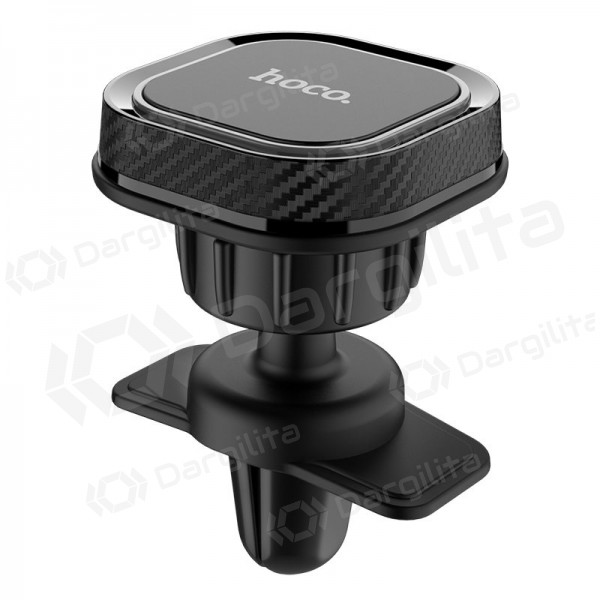 Automobilinis Universalus telefono laikiklis Hoco CA52 attaches to ventilation grilles, magnetic, juodas-pilkas