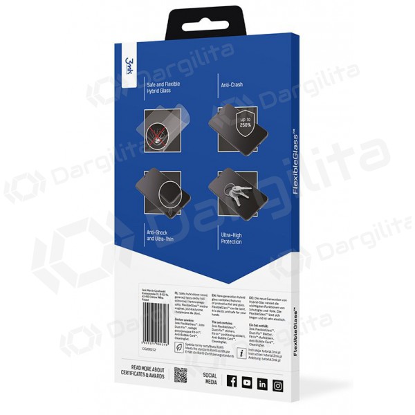 Samsung A725 Galaxy A72 ekrano apsauginė plėvelė "3MK Flexible Glass"