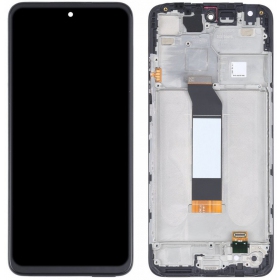Xiaomi Redmi Note 10 5G / Redmi Note 10T 5G / Poco M3 Pro 5G ekranas (juodas) (su rėmeliu) (Premium)