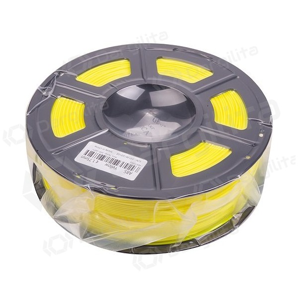 3D spausdinimo plastikas ABS, 1.75mm, 1kg, geltonas