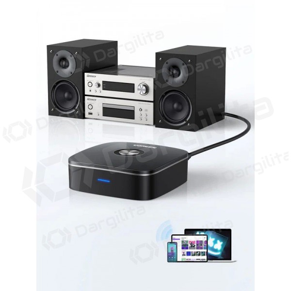 Bluetooth adapteris Ugreen CM123 2xRCA AUX Bluetooth 5.0 juodas