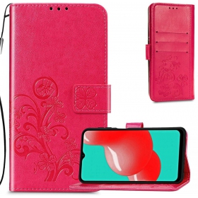 Samsung Galaxy A145 A14 4G / A146 A14 5G dėklas "Flower Book" (rožinis-raudonas)