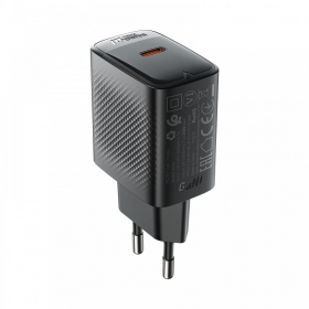 Telefono įkroviklis Acefast A104 25 W GaN USB-C juodas