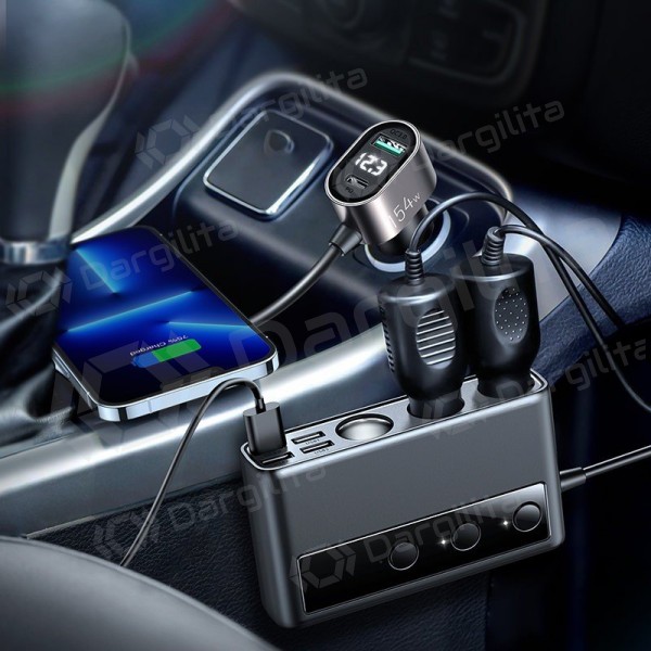 Automobilinis įkroviklis Joyroom JR-CL06 154 W USB-C + USB-A PD QC juodas