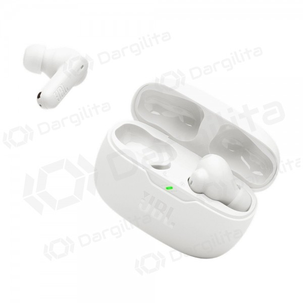 Belaidės ausinės su mikrofonu JBL Wave Beam 2 Bluetooth 5.3 baltos