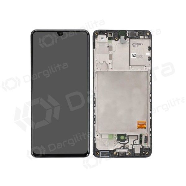 Samsung A415 Galaxy A41 2020 ekranas (juodas) (su rėmeliu) (service pack) (originalus)