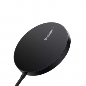 MagSafe belaidis įkroviklis Baseus Simple Mini 3 15 W juodas
