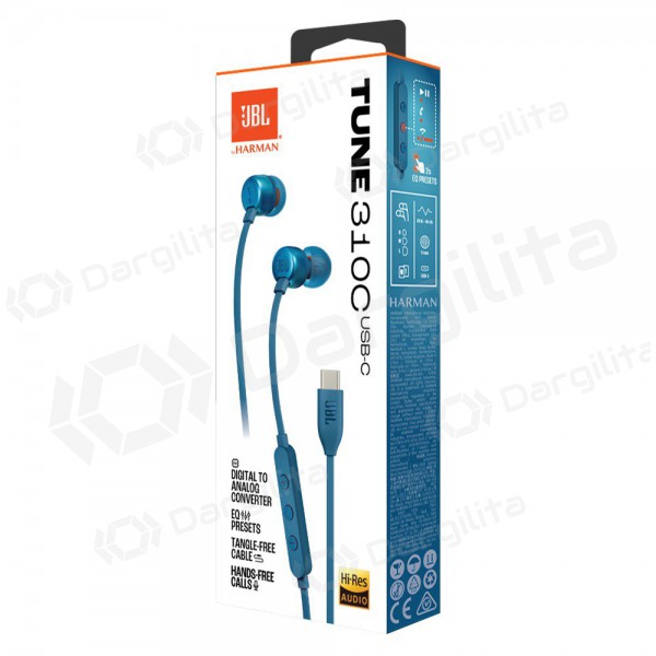 Ausinės JBL Tune 310C USB-C Ausinės JBL Tune 310C USB-C