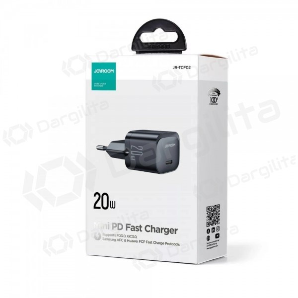 Telefono įkroviklis Joyroom JR-TCF02 20 W USB-C juodas