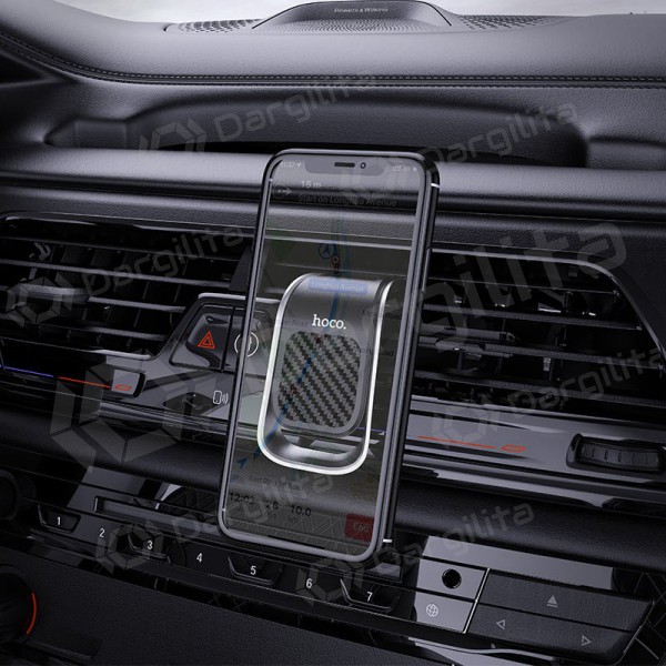 Automobilinis Universalus telefono laikiklis Hoco CA74 mounted on ventilation grilles, magnetic, juodas-pilkas