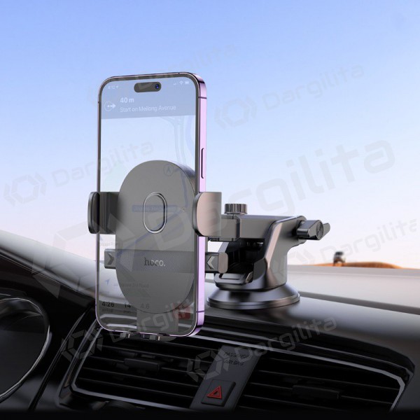 Automobilinis telefono laikiklis Hoco H19 juodas
