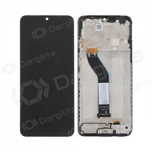 Xiaomi Redmi 14C 4G / Poco C75 ekranas (juodas) (su rėmeliu) (Premium)