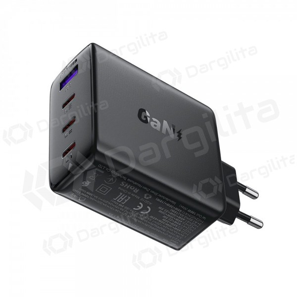 Telefono įkroviklis Acefast A94 100 W GaN 3x USB-C + USB-A juodas