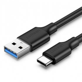 USB-C laidas Ugreen US184 USB-A į USB-C 1 m USB 3.2 Gen1 3 A juodas
