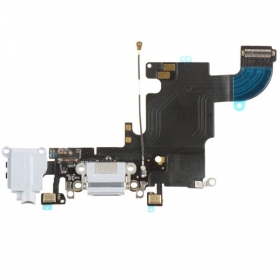 Apple iPhone 6S įkrovimo lizdo ir mikrofono jungtis (balta)