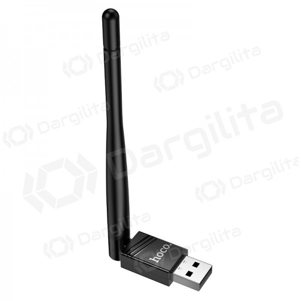 USB Wi-Fi adapteris Hoco HI37 USB Wi-Fi 4 juodas