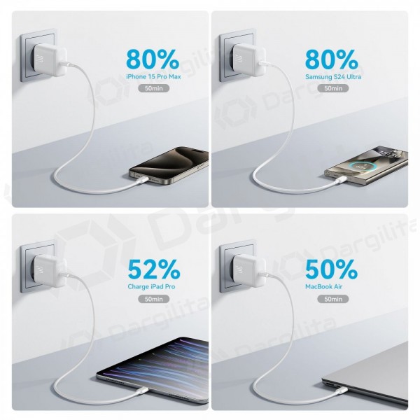 Telefono įkroviklis Joyroom JR-TCF24 30 W USB-C baltas