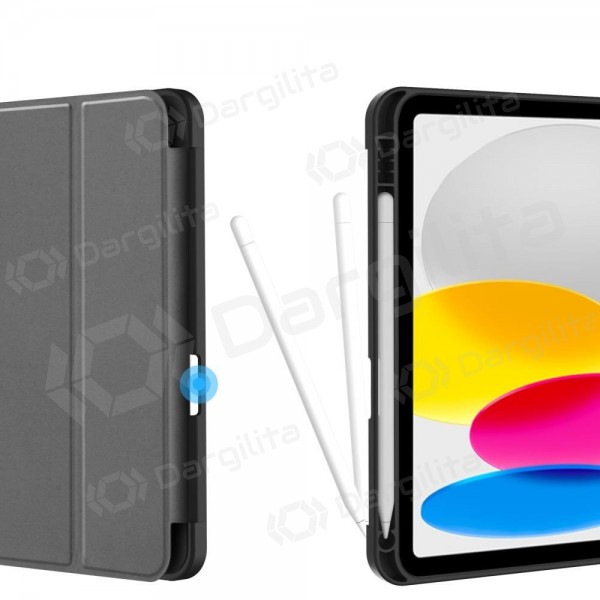 Apple iPad 10.9 2022, iPad 11 2025 dėklas "Tech-Protect SmartCase Pen Holder" (juodas)
