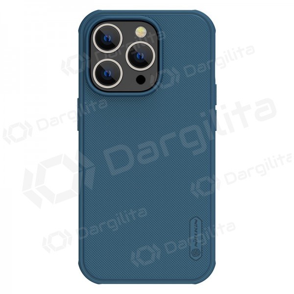 Apple iPhone 14 Plus dėklas „Nillkin Frosted Shield“ (mėlynas)