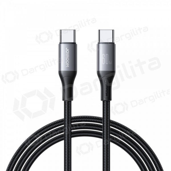 USB-C laidas Joyroom S-A28 USB-C į USB-C 1 m 60 W juodas