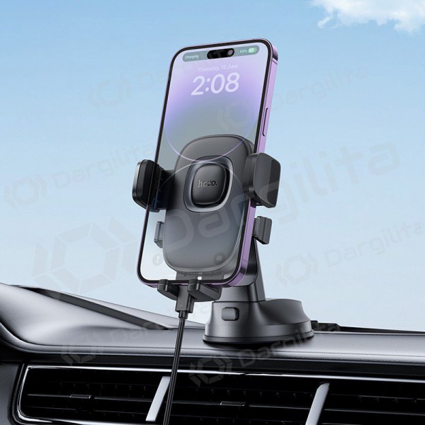 Automobilinis telefono laikiklis Hoco H76 (dashboard) juodas