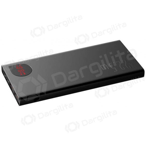 Išorinė baterija Power Bank Baseus Adaman 22.5W 10000mAh juoda PPAD070001