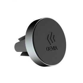 Automobilinis Universalus telefono laikiklis Devia Circle attaches to ventilation grilles, magnetic, juodas