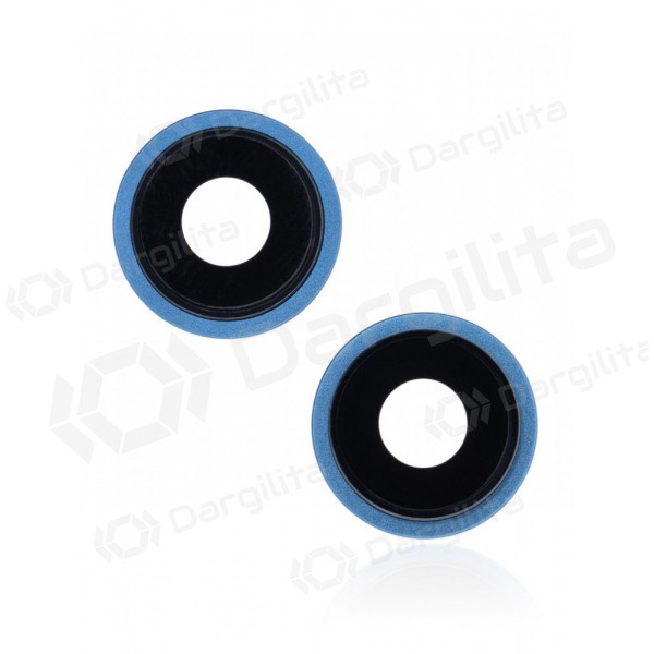 Apple iPhone 13 mini kameros stikliukas (2vnt) (mėlynas) (su rėmeliu)