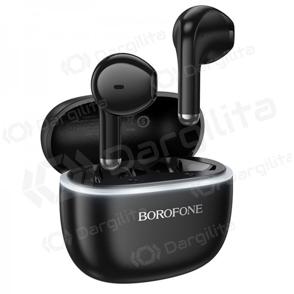 Belaidės ausinės Borofone FQ11 Bluetooth su mikrofonu juodos