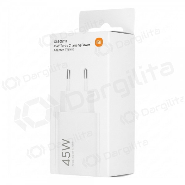 Telefono įkroviklis Xiaomi Turbo Charging Power Adapter BHR07SLEU 45 W USB-A PD baltas